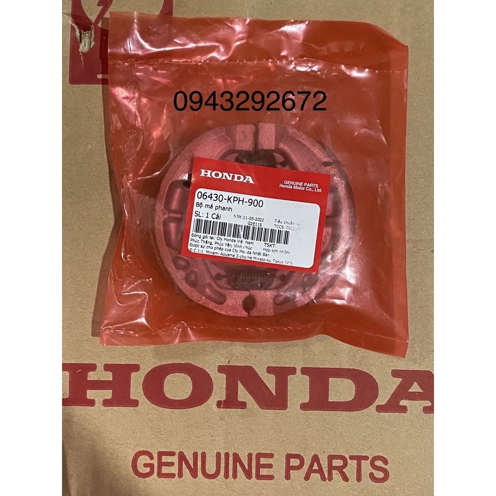 Bộ má phanh Honda Má Thẳng Honda ( 06430KPH900 )