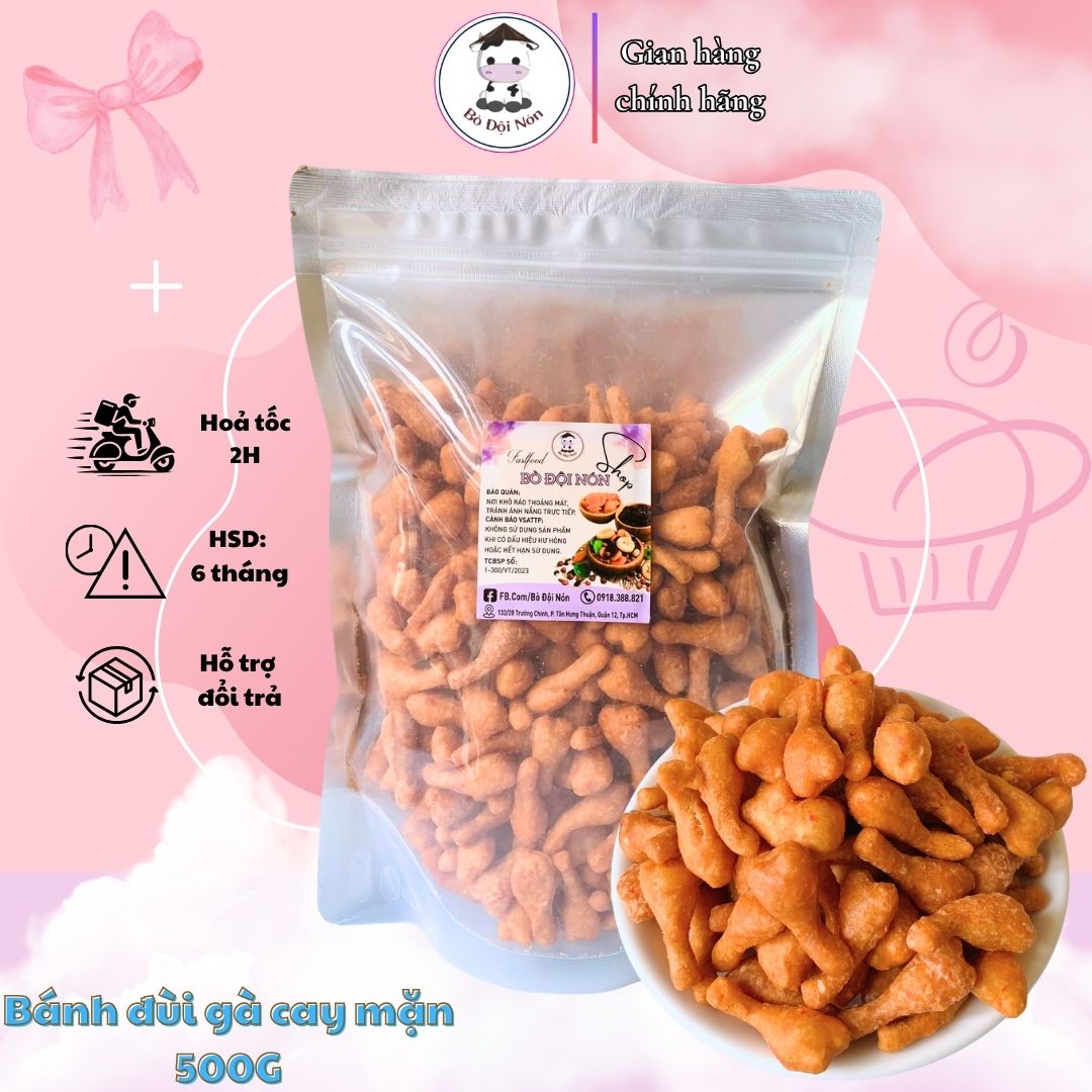 Bánh Đùi Gà Cay Mặn 500g