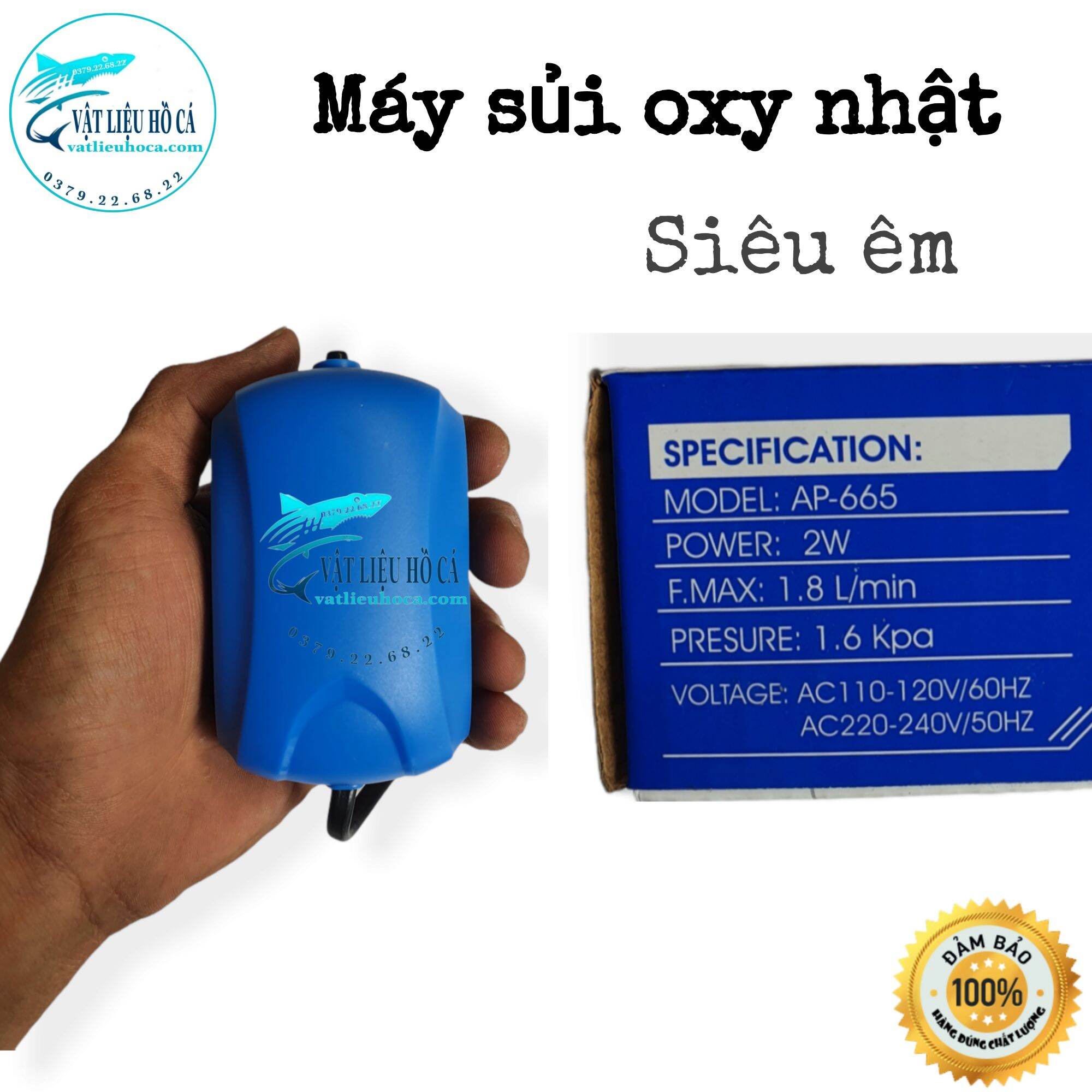 máy sủi oxy mini siêu êm AP665