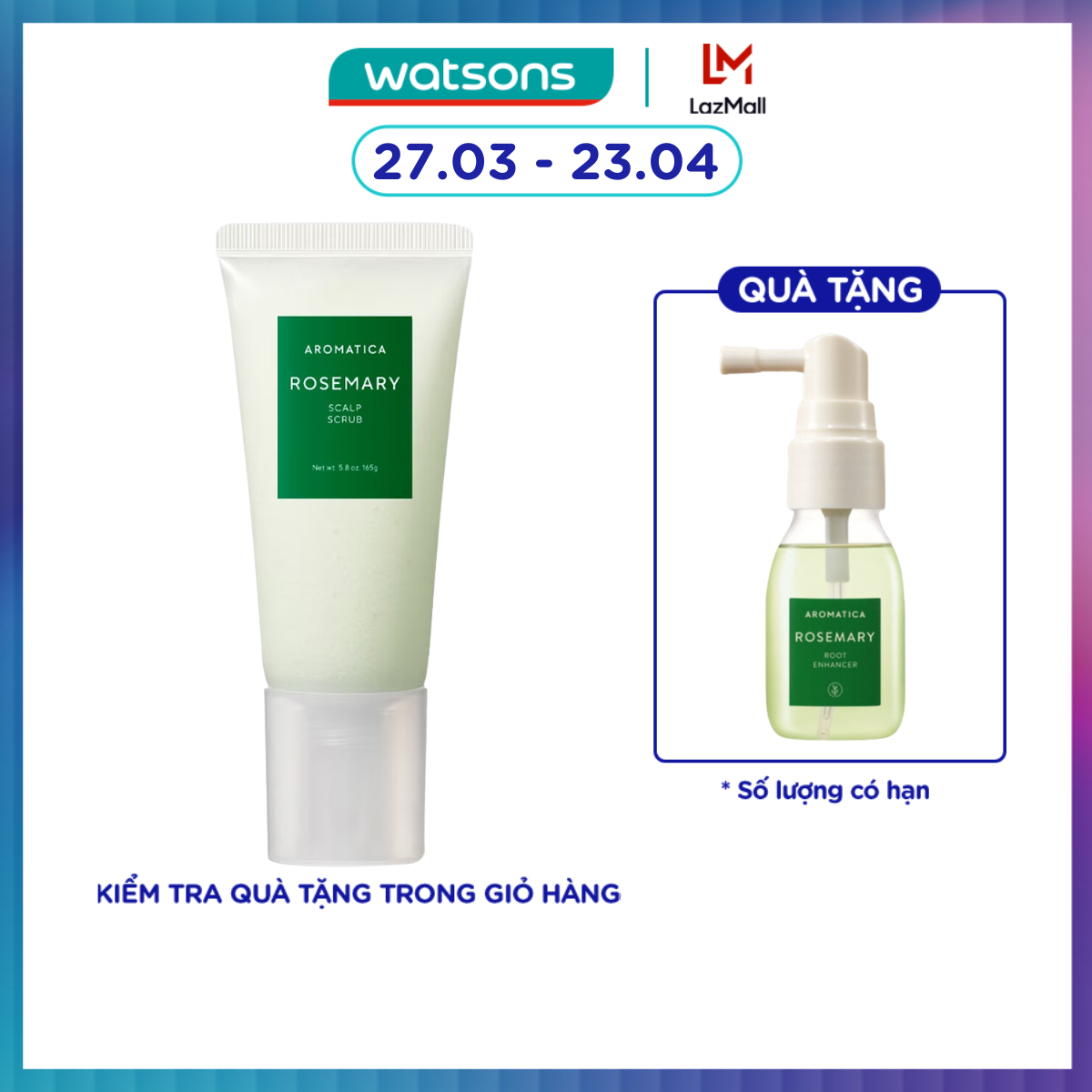 Aromatica Rosemary Scalp Scrub 165ml