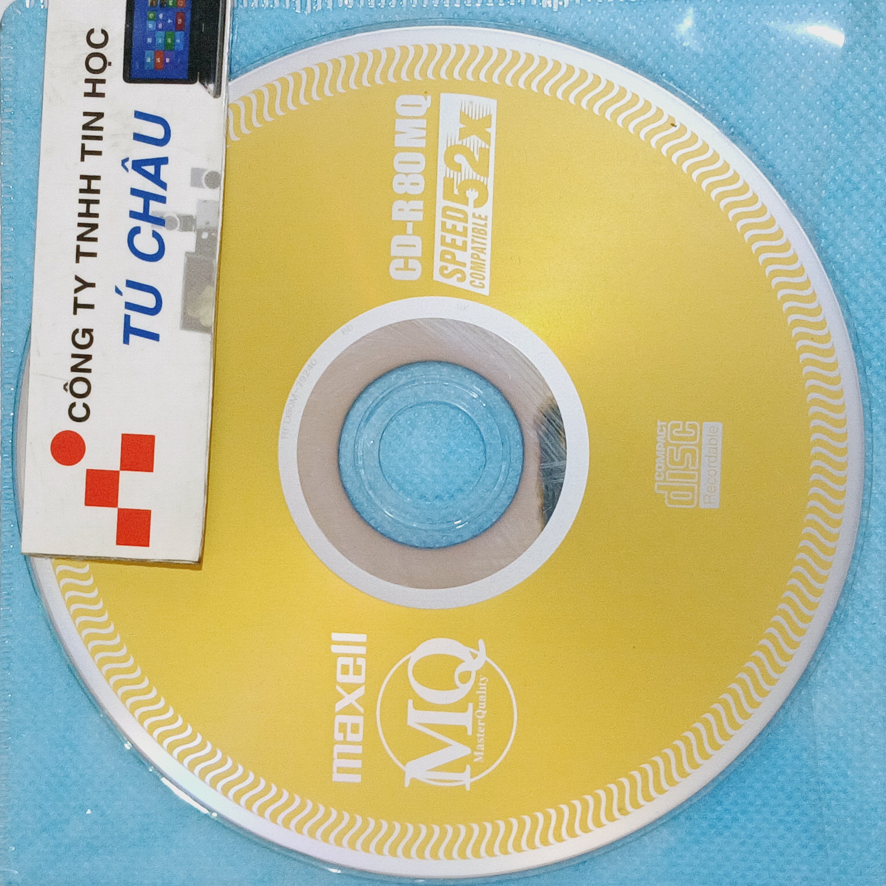 Đĩa CD MAXELL ( Chuẩn CD-R 80MQ Speed Compatible 52X - 700MB - 80MIN) / Giá bán 2 Đĩa