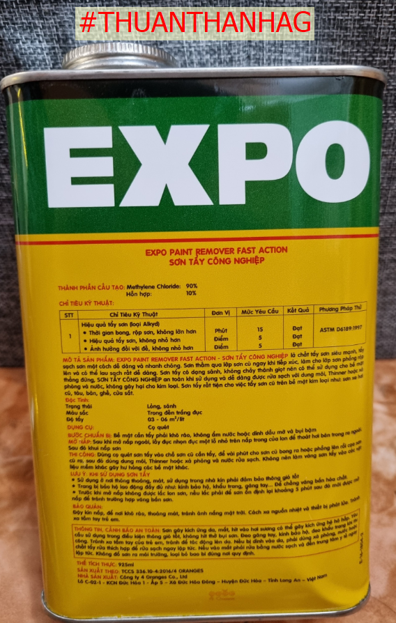 [Ảnh thật] [Chính hãng] Tẩy sơn Expo (Remove Paint) 1Lit