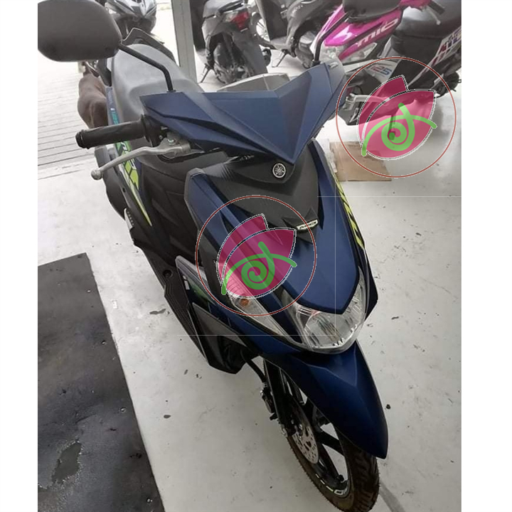 Sơn xịt Samurai màu Xám Xanh Đen Mờ - Y9494 , xe máy