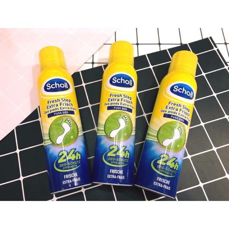 [ HÀNG ĐỨC CHÍNH HÃNG ] Xịt khử mùi hôi chân Scholl 150ml