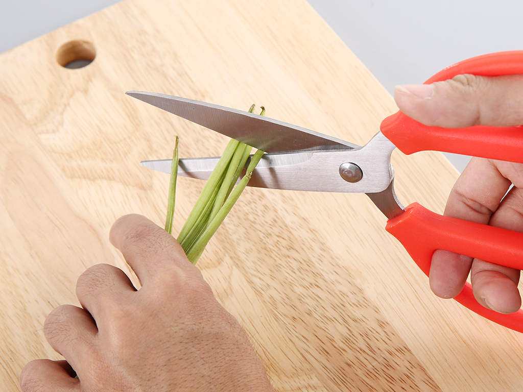 Kéo Cắt Thực Phẩm Không gỉ Cán Đỏ, Kéo Cắt Giấy