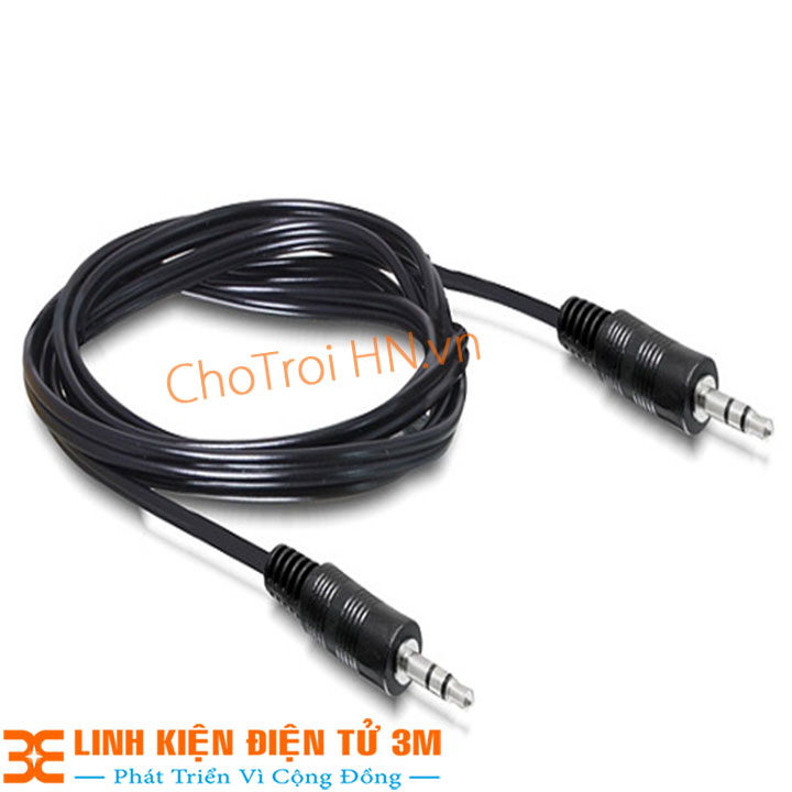 Dây audio 3.5mm 2 đầu đực dài 1,5m