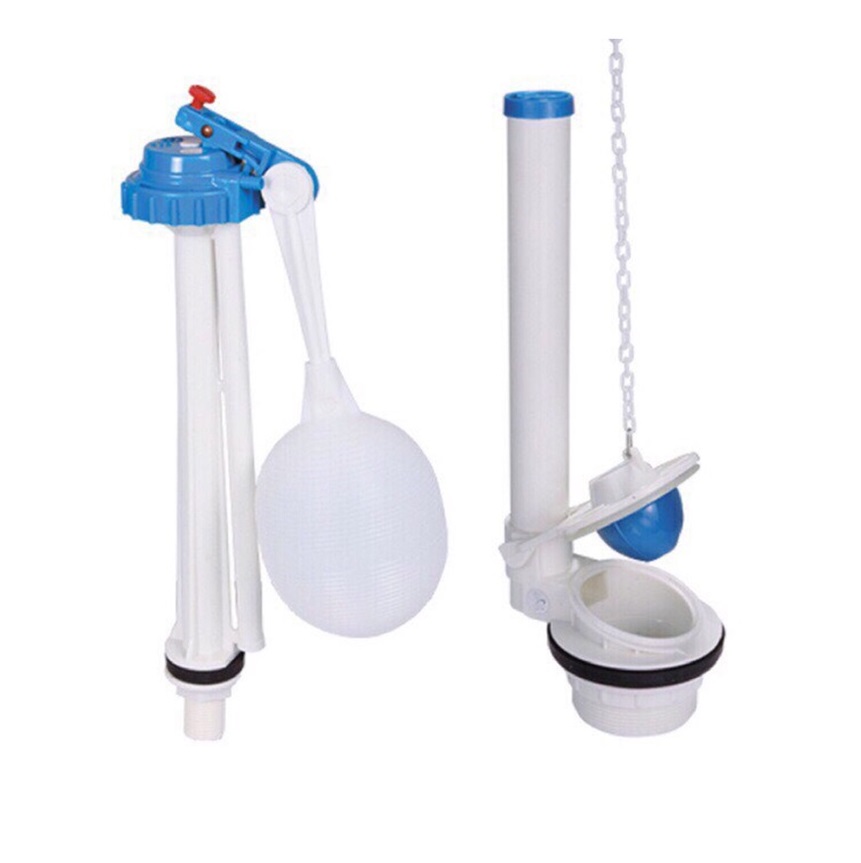 Bộ xả cấp nước bồn cầu Tay gạt bằng nhựa cao cấp Hùng Anh