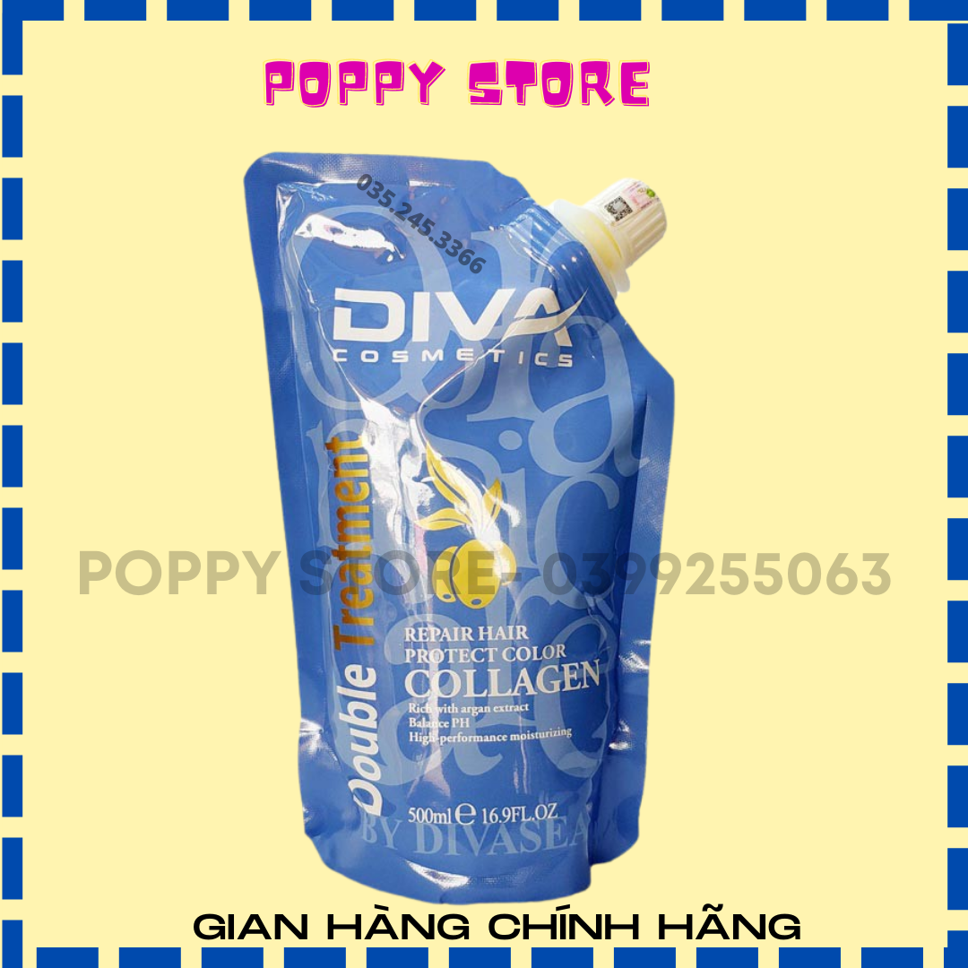 [Chính hãng] DẦU HẤP PHỤC HỒI COLLAGEN DIVA 500ml🌻
