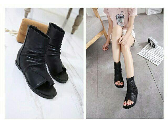 Giày bốt xỏ ngón hở mũi siêu mềm siêu đẹp mới