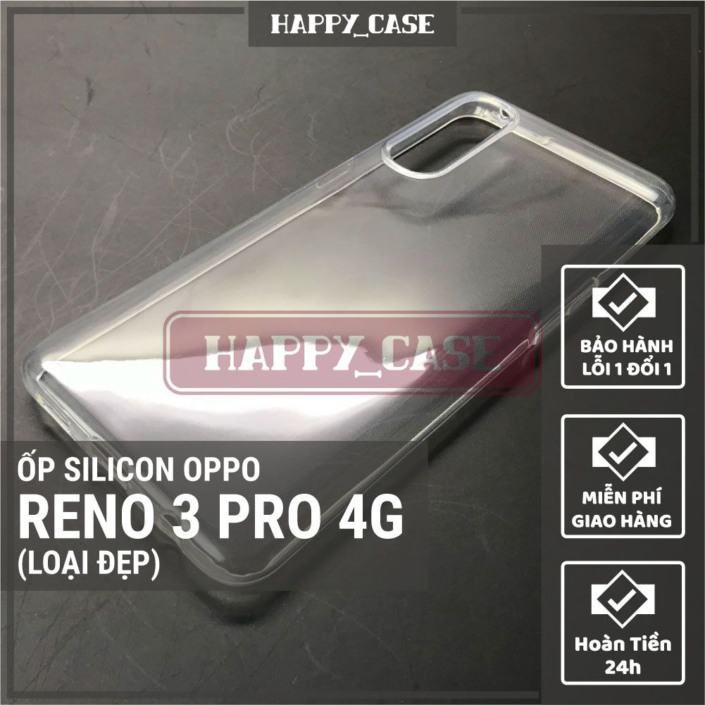 Ốp điện thoại oppo reno3 pro 4g thin transparent silicon