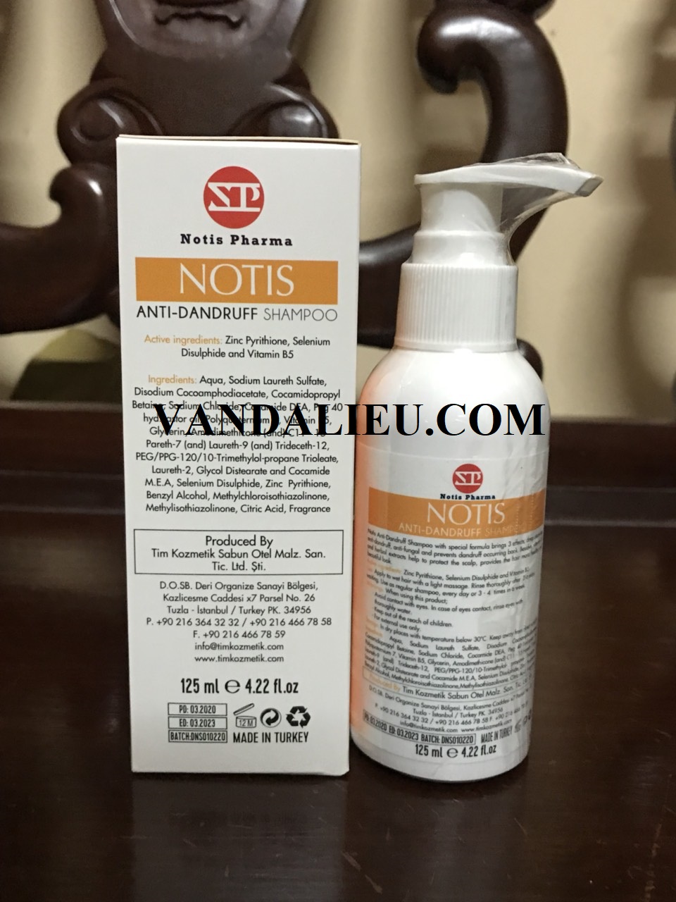 DẦU GỘI NOTIS ANTI DANDRUFF SHAMPOO 125ML