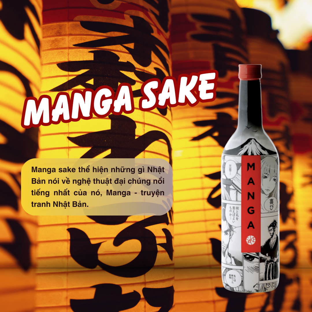 Rượu Sake Manga Nhật Bản - 720ML - 13%
