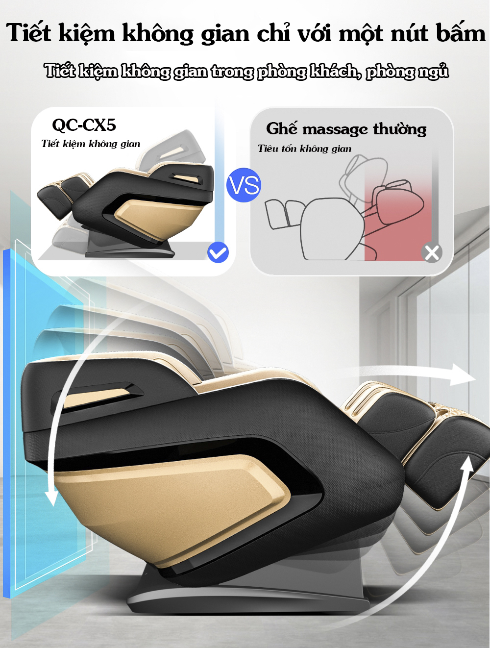 Ghế Massage QUEEN CROWN 6D QC-CX4