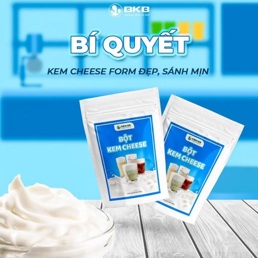 Bột Kem Cheese BKB 500g – Bí Quyết Tạo Milkfoam & Macchiato Hoàn Hảo