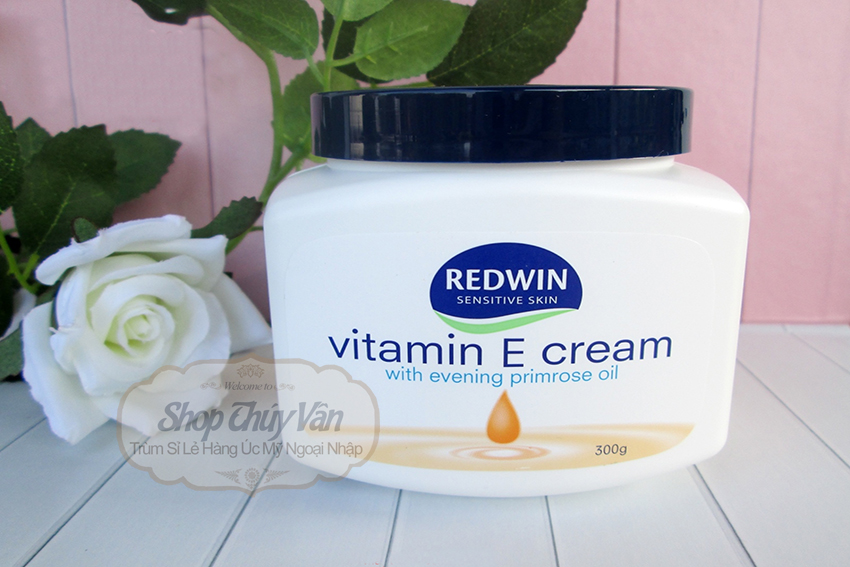 Vitamin E cream Redwin [kem dưỡng da mềm mịn hàng Úc hộp 300g]