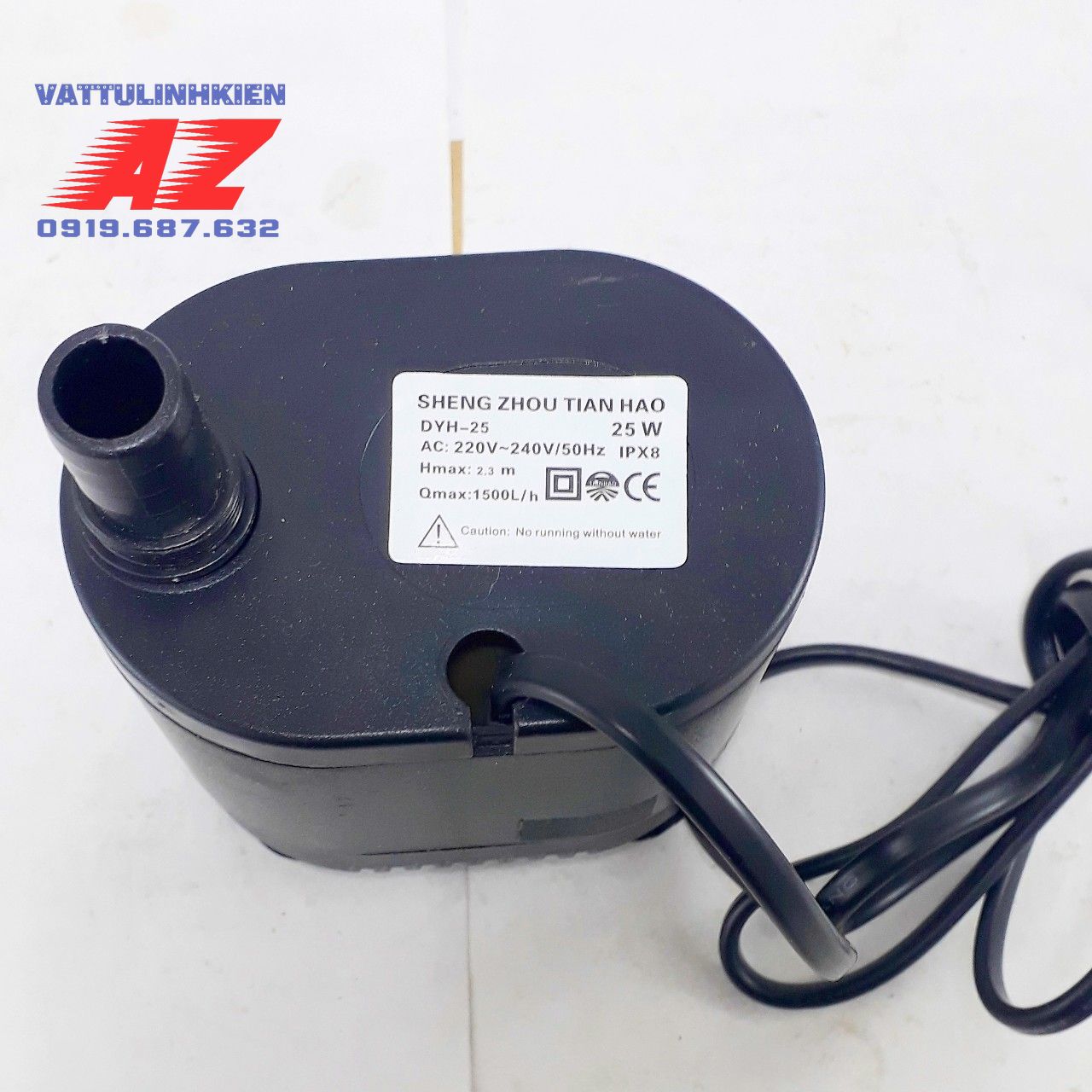Bơm chìm mini 220V-25W cho quạt hơi nước