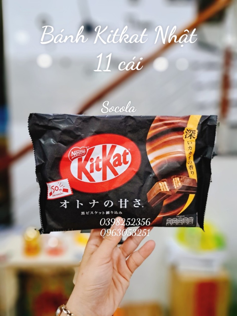 Bánh Kitkat Nhật (Socola kitkat mini)