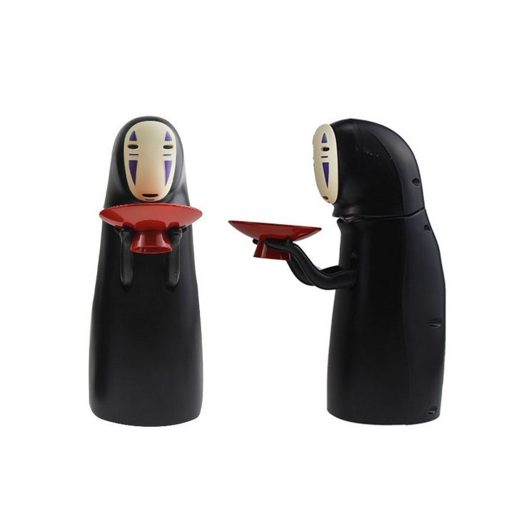 Ống ăn xu tiết kiệm vô diện anime Ghibli Spirited Away Vùng Đất Linh Hồn chibi dễ thương biểu diễn theo nhạc