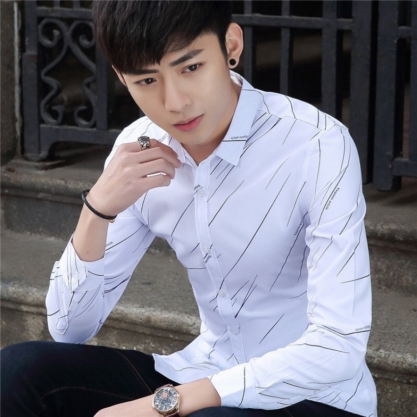 Áo Sơ Mi Nam Tay Dài Hàn Quốc Sao băng BV324 Thời Trang ARIC - MEN LUXURY Thiết Kế Trẻ Trung Năng Động