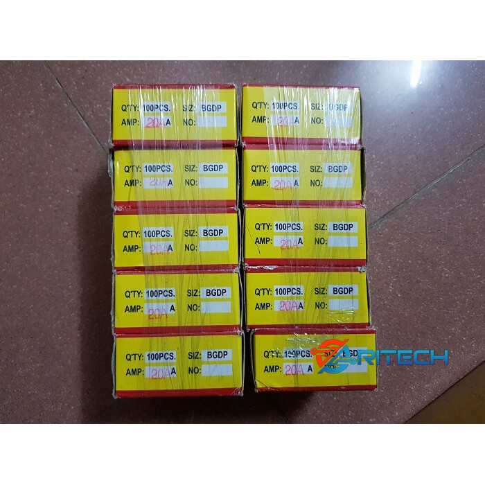 Hộp cầu chì ống 6x30mm 250v 20a f20al250v