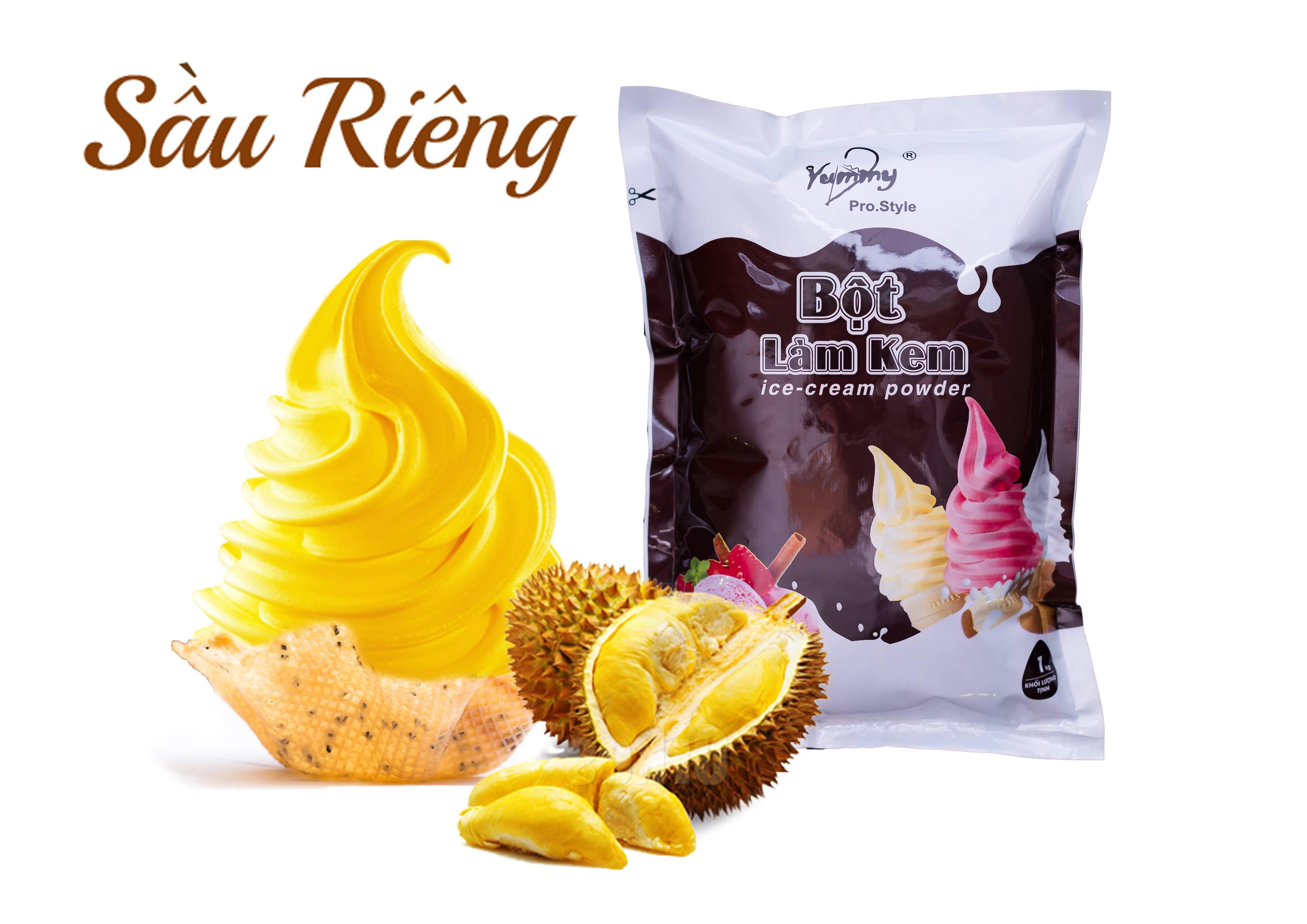 Bột làm kem tươi hương sầu riêng