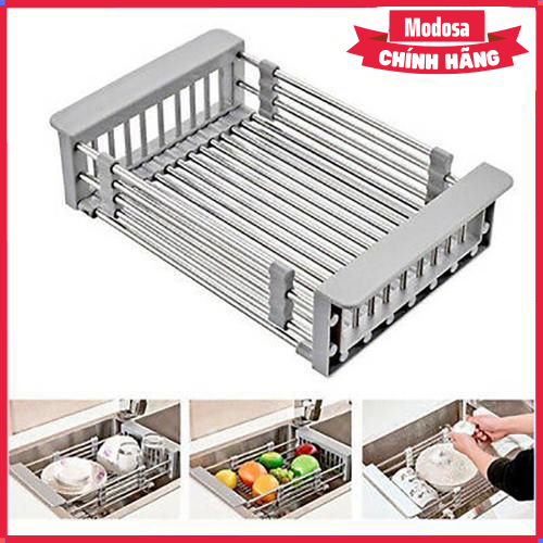 Kệ inox gác bồn rửa chén đa năng modosa - hàng chính hãng