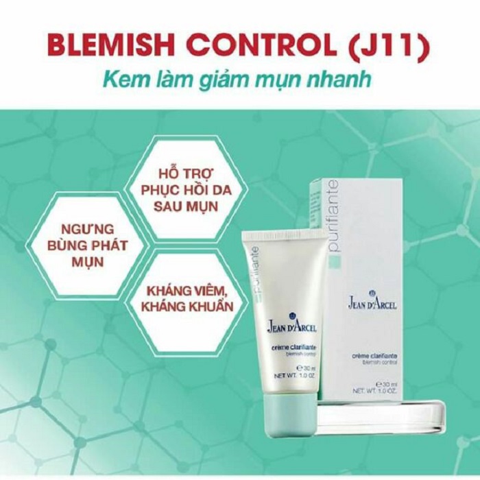 Kem làm giảm mụn nhanh Blemish Control - J11 Jean D’Arcel (30ml)