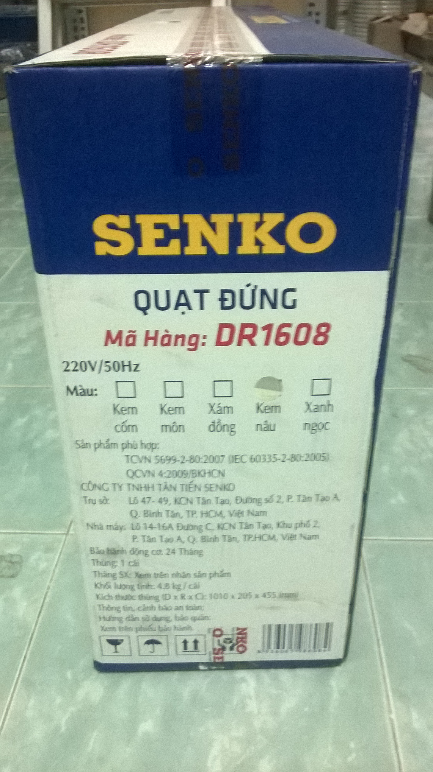 [HCM]QUẠT ĐỨNG REMOTE SENKO DR1608