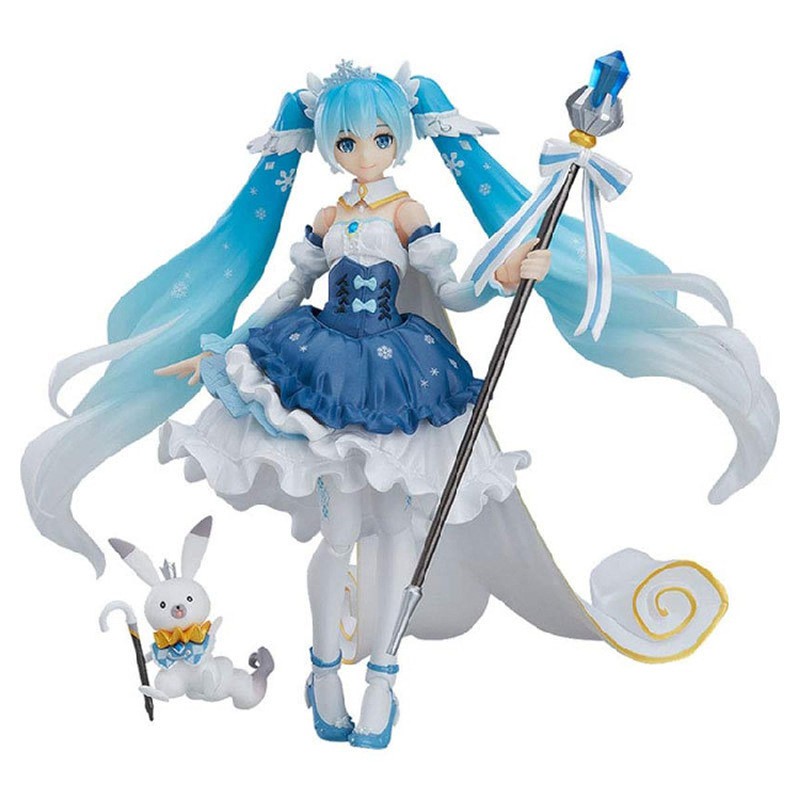 Mô hình Figure Hatsune Miku Snow tóc xanh Hatsune Ver anime xinh xắn nhân vật hoạt hình trưng bày dễ thương
