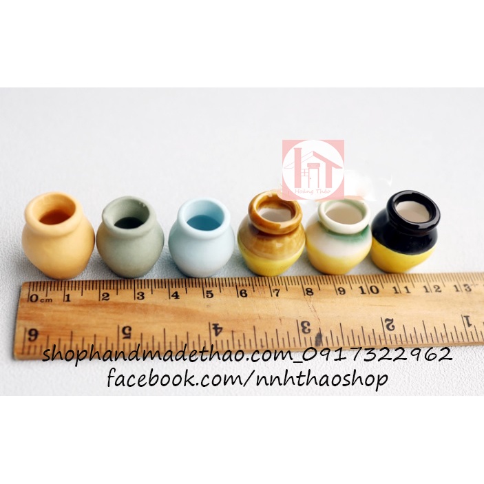 Miniature Trang Trí Mô Hình, Dollhouse_Bình Sứ