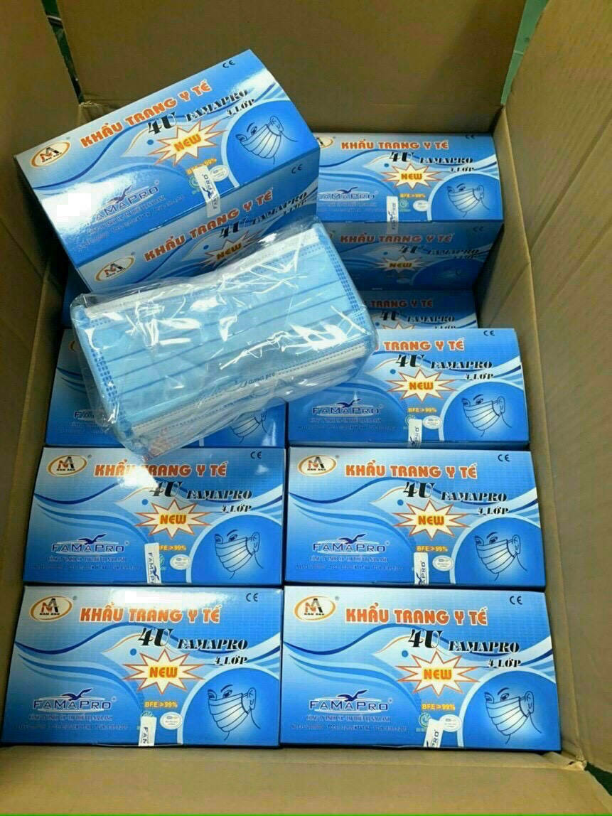 Khẩu trang y tế 4 lớp kháng khuẩn