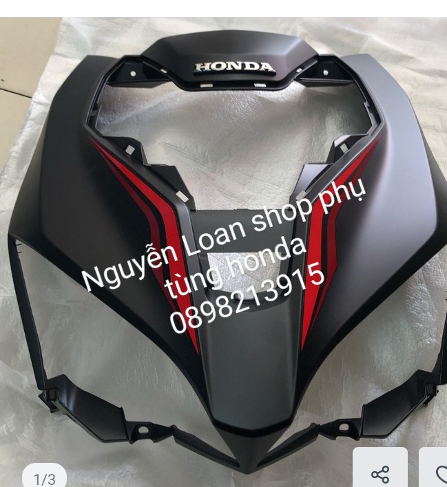 Ốp trước AB 125 đoi 2016 - 2019 đen nhám zin chính hãng