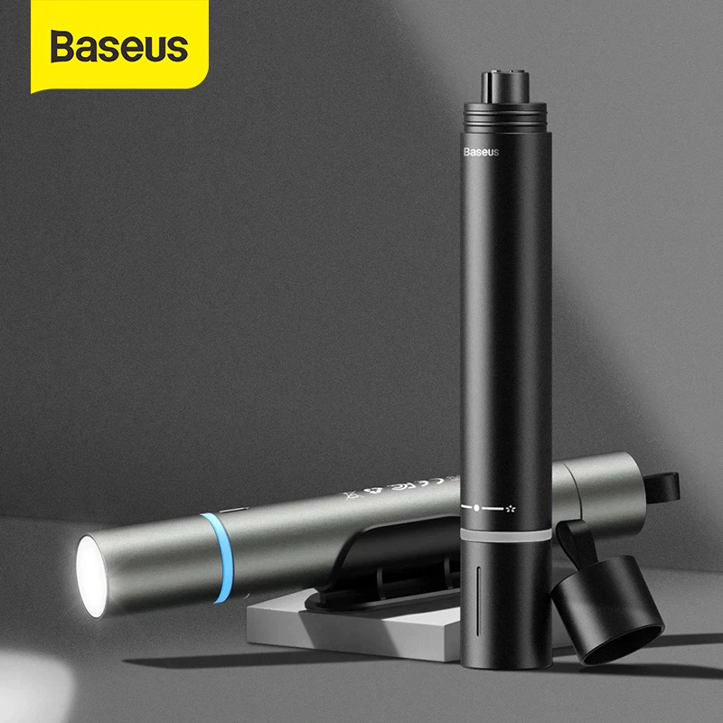 Đèn pin tích hợp búa phá cửa Baseus Savior Window Breaking Flashlight