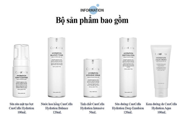 Bộ sản phẩm chăm sóc da cơ bản CareCella Hydration / CareCella Hydration Basic Set