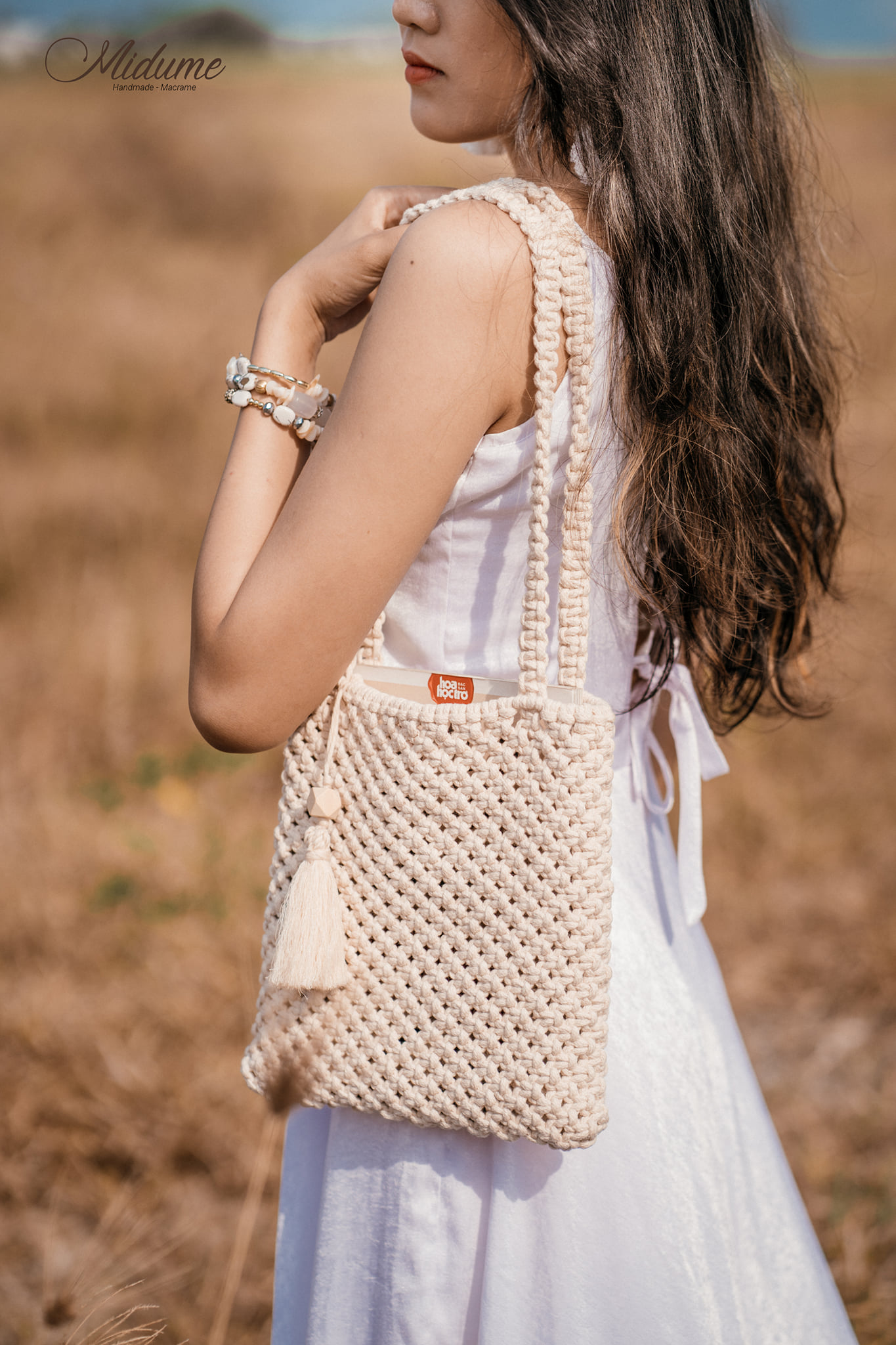 Túi xách đeo vai Macrame phong cách boho chic & vintage
