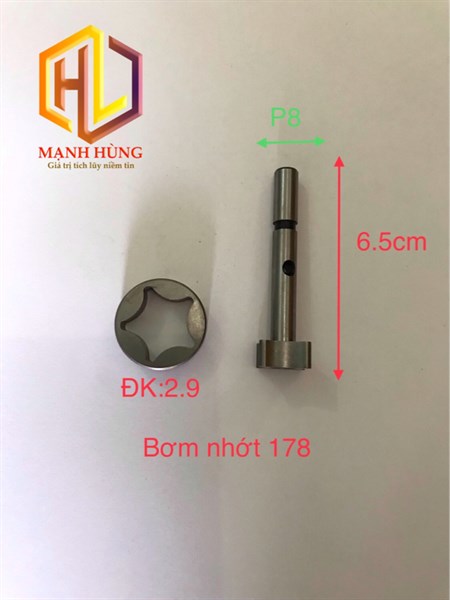 Bơm Nhớt 178. phụ tùng máy cày 178