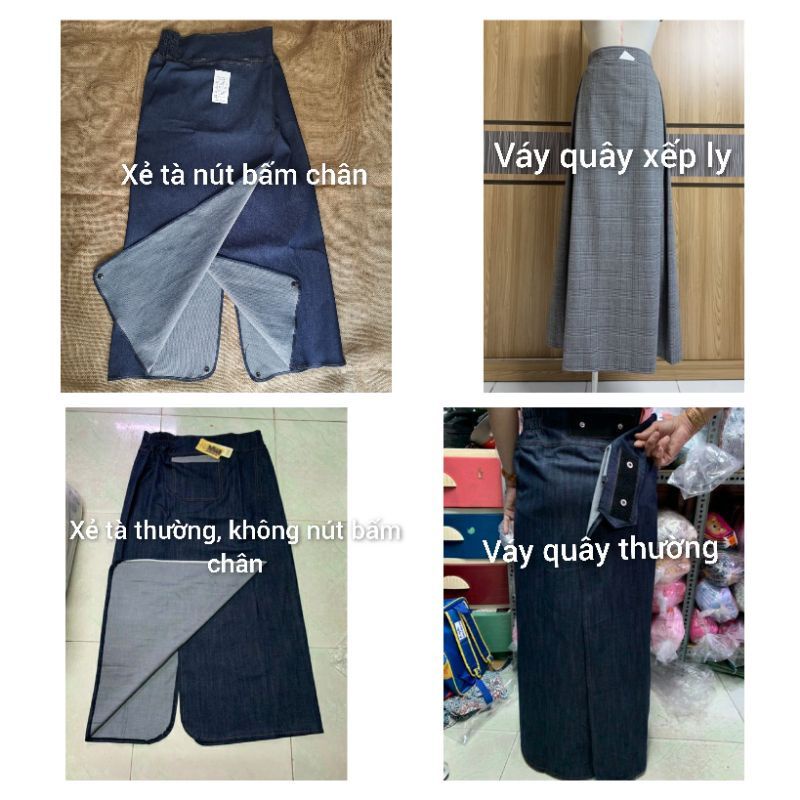 Váy chống nắng vải jean cao cấp