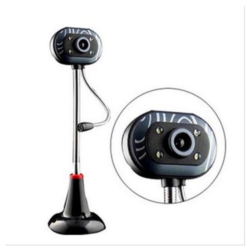 WEBCAM chân cao có mic có 4 đèn led chất lượng cao