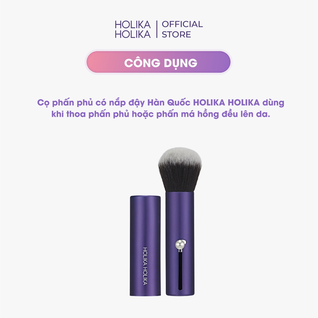 Cọ Phấn Phủ Có Nắp đậy Holika Holika Magic Tool Portable Auto Brush 7x2 (cm)