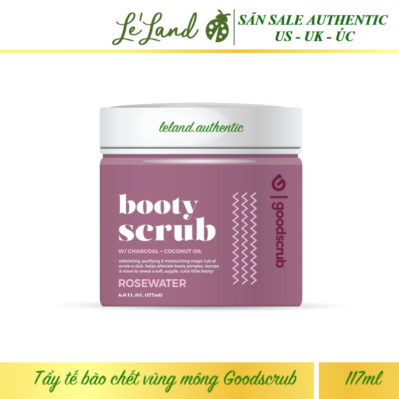 Bill US - Tẩy tế bào chết vùng mông Goodwipes Booty Scrub Rosewater 117ml giá rẻ