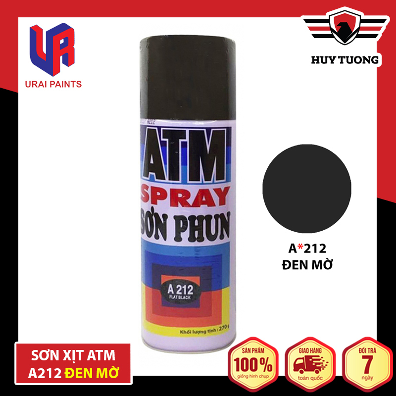 Sơn Xịt ATM Spray 400ml Chính hãng nhiều màu nhiều chất liệu phủ lên mọi bề mặt cao cấp - Huy Tưởng