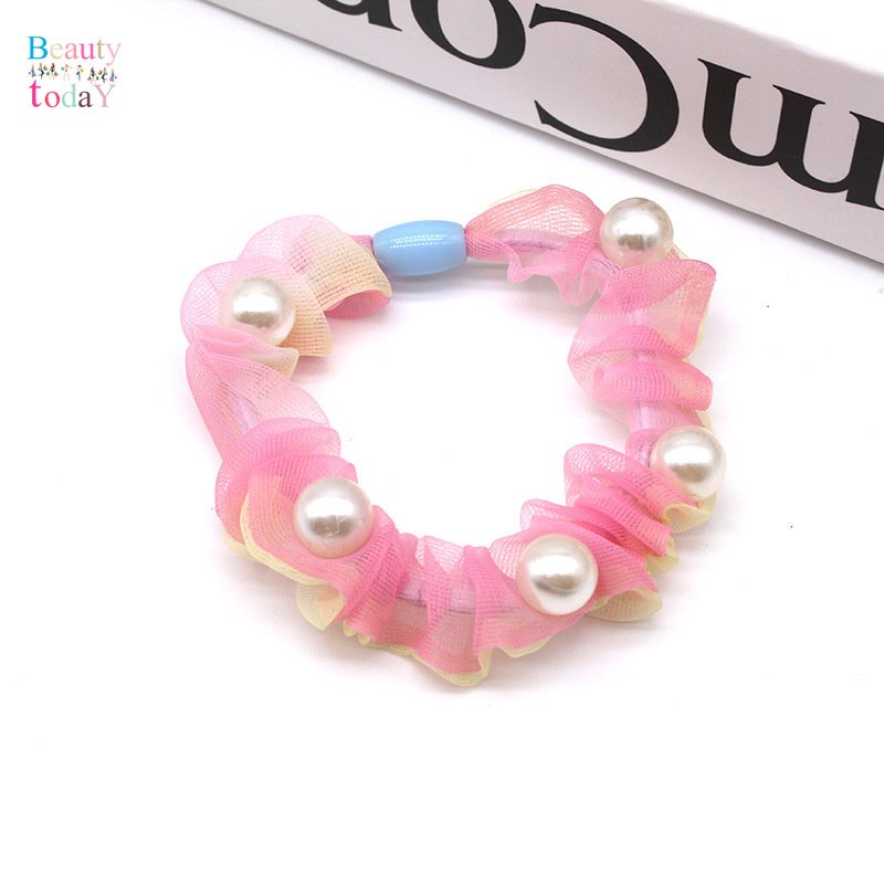 COMBO 03 CỘT TÓC SCRUNCHIES VOAN RAINBOW MIX NGỌC