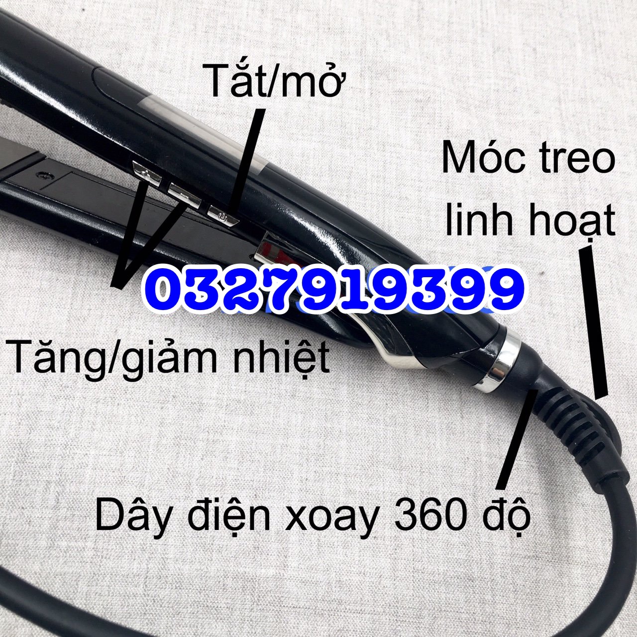 Máy duỗi tóc cao cấp Hàn Quốc 998 bản nhỏ