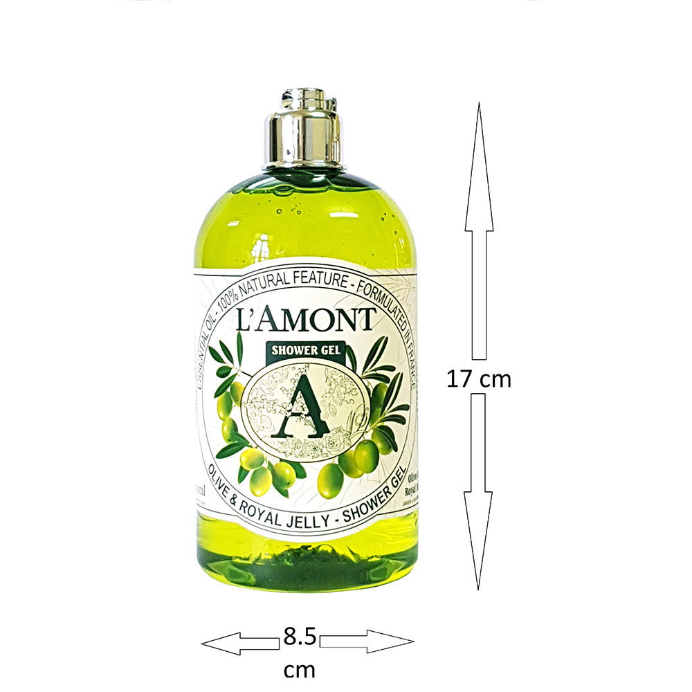 OLIVE SHOWER GEL 500ML - L'AMONT EN PROVENCE