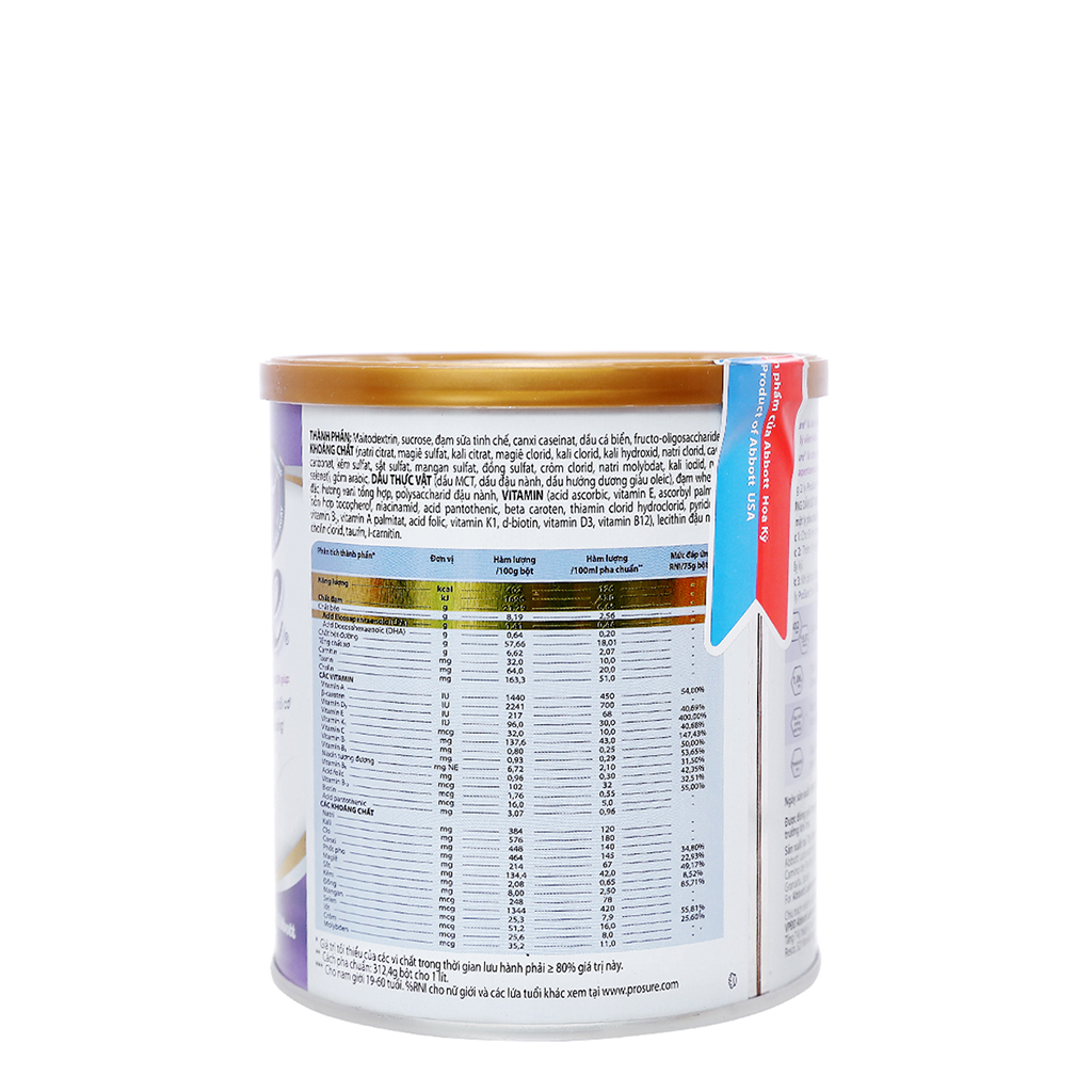 Sữa Bột Abbott Prosure Hương Vani Hộp 380g