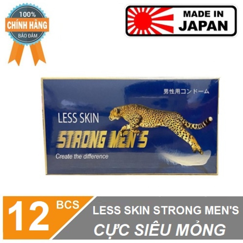 [DEAL SỐC] [CHÍNH HÃNG 100%] Bao cao su Nhật Bản siêu mỏng Strongmens Less Skin, Hộp 12 bao, Siêu mỏng vô hình,mềm mại TH STORE 01 cao cấp