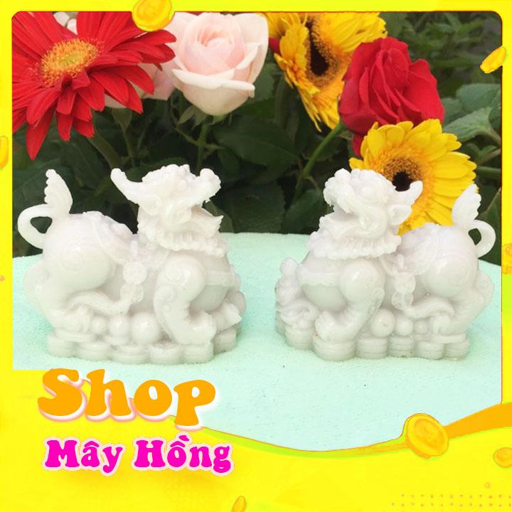 Cặp tỳ hưu màu trắng