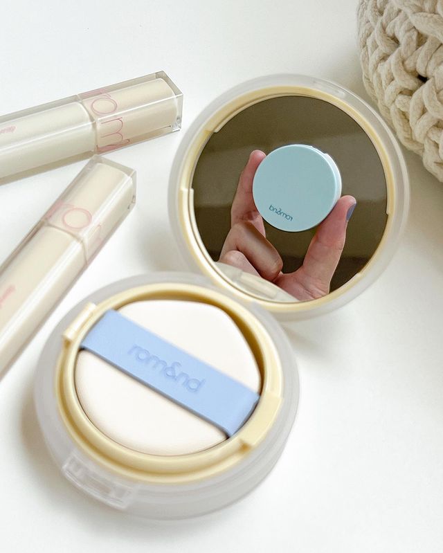 [Set 2 Hộp] Phấn Nước Che Phủ Hoàn Hảo, Mỏng Nhẹ Tự Nhiên Romand Nu Zero Cushion Set [Milk Grocery]