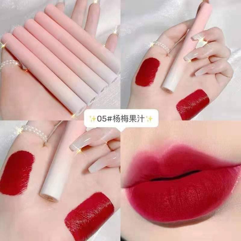 Sét 5 son kem lì LEADUU hồng