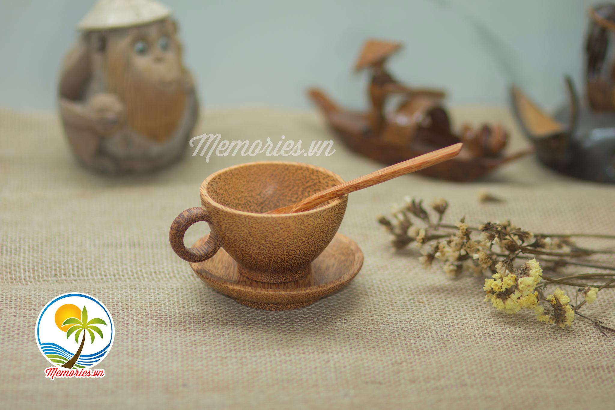 Bộ Ly, Tách Cafe Làm Từ Gỗ Dừa
